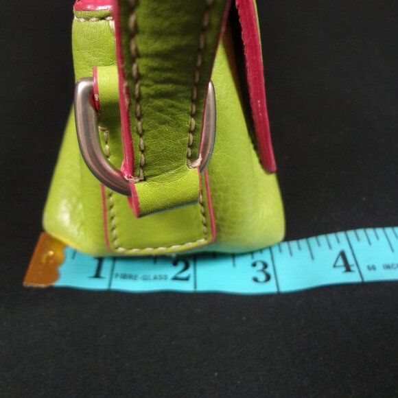 VINTAGE DOONEY & BOURKE LIME GREEN Y2K PURSE TOTE (PEN ON BACK C PICS) - Picture 15 of 15